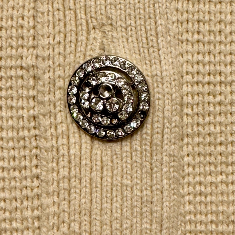Adam Lippes Runway Collection Crystal Button Cotton Blend Tweed Mini Skirt Med - Picture 5 of 10